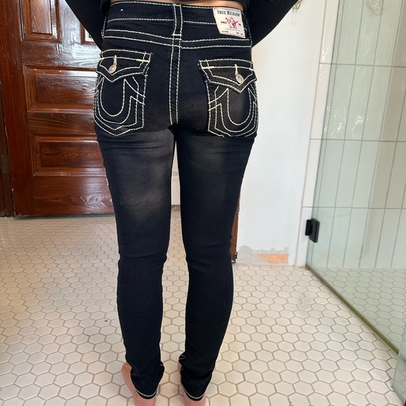 True Religion | Jeans | True Religion Jennie Curvy Mid Rise Skinny Jean  Size 26 | Poshmark